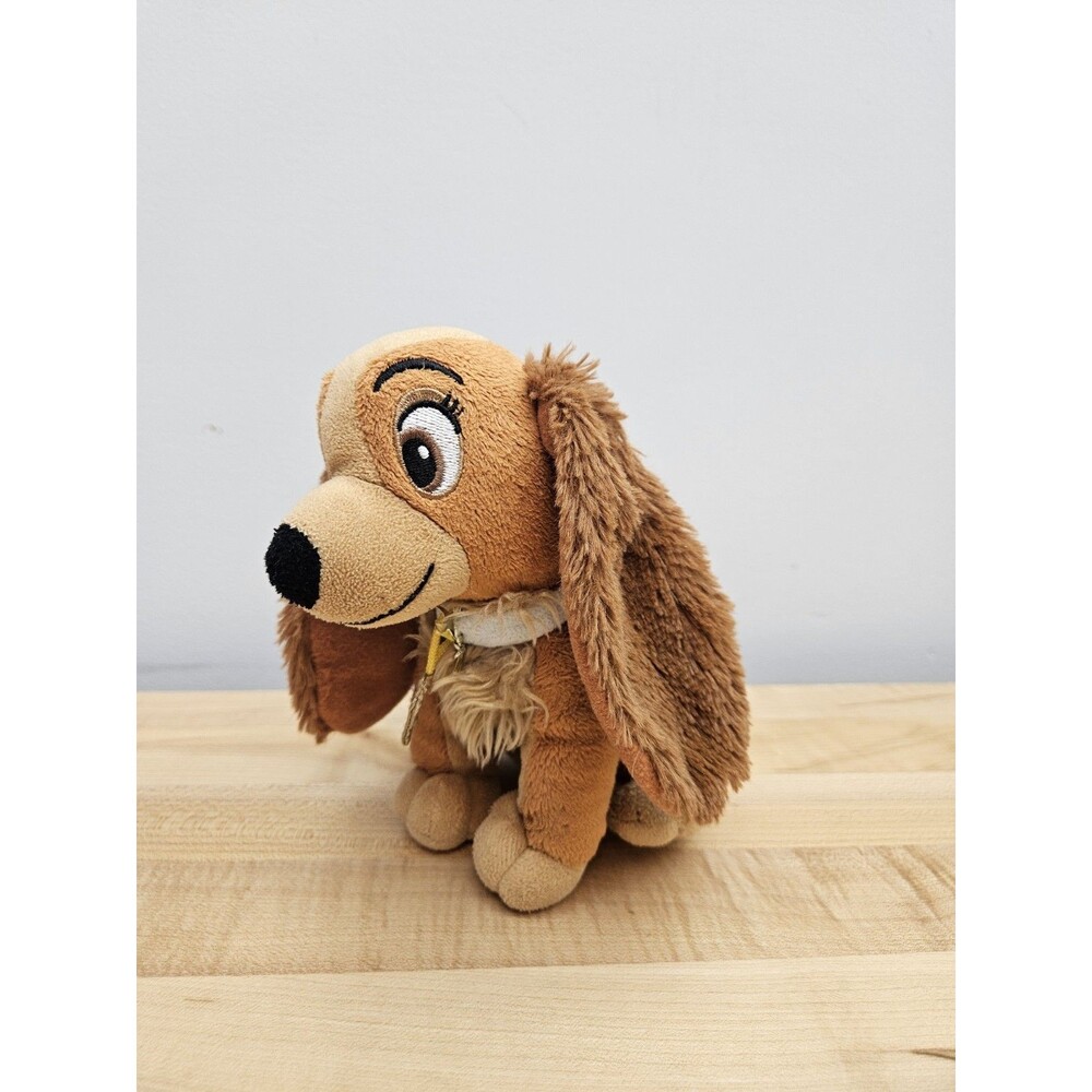 Disney Lady Plush Puppy Dog 6"  Stuffed Animal From Lady & The Tramp Just Play